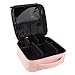Produktbild Kosmetiktasche Damen und Mädchen, Portable Reise Make-Up Bag, Professional Schminktasche, Kosmetik Schönheit Werkzeug Lagerung Tragen Tasche wasserdichte Oxford-Stoff Organizer Fall, Rosa