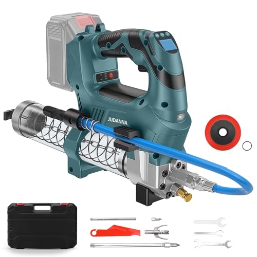 Akku Fettpresse für Makita 18V Akku 12000PSI 160g/min Elektrische Fettpresse Akku 18V Bürstenloser Motor LED -Anzeige Quantitative Fettpresse für Schwere Maschinen (ohne Akku&Ladegerät)