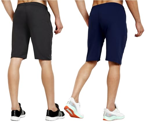 RynoGear Shorts for Men with Zipper Pocket (Pack of 2)