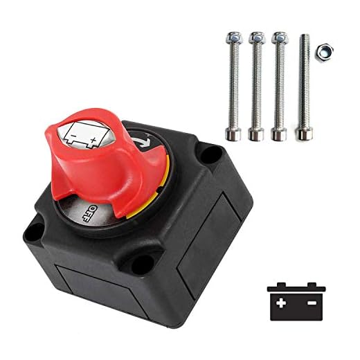 NSTART Interruttore Stacca Batteria, 12V / 24V / 48V Interruttori Batteria per Auto Moto Marine Camion Barca Van Caravan Veicoli RV Automotive -Potenza della Batteria Cut off Kill Switch