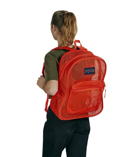 Image of JanSport Mesh Pack - See Through Backpack Ideal for School, Work, Travel, or Beach Outings, Fiesta