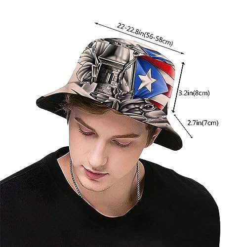 Image of Funny Flag Bucket Hat Fashion Sun Cap Outdoor Packable Fisherman Hat for Women Men Boys Girls Travel Hat