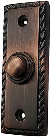 Adonai Hardware Rectangular Georgian Brass Bell Push or Door Bell or Push Button (Antique Copper)