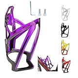 Amazon Garegce Bike Water Bottle Cage, Cycling Bottle Cage Durable Non-Slip Bike Drinks Holder, Universal Fit for Mountain MTB Road Bikes Cycling Accessories - Black Purple #ad