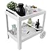 Produktbild Multistore 2002 Rollbarer Servierwagen Getränkewagen Gartentrolley Rollwagen Gartentisch Beistelltisch Grillwagen Kunststoff Weiss