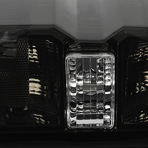 ALMULOO Tail Lights Compatible with 2014-2018 Chevy Chevrolet Silverado 1500 2500HD 3500 HD GMC Sierra 3500 HD Dually Model LH&RH Lamp w/o Bulbs Taillights Black Housing Smoke Lens by ALMULOO - Used condition - Image 9