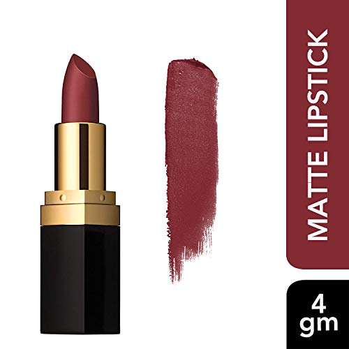 Image of Iba Long Stay Matte Lipstick for Women- M01 Deep Mauve, 4g | Creamy Matte Finish & Smooth Texture | Long-Lasting | Hydrated Lips | Enriched with Vitamin E | Intense Colour & Highly Pigmented | Lip Makeup