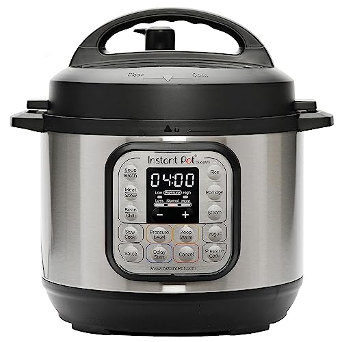 Instant Pot Duo 30 – 7 en 1, Autocuiseur Intelligent – Fonctions , Autocuiseur, Mijoteuse, Cuiseur à Riz, Poêle à Rissoler, Yaourtière, Cuiseur Vapeur et Chauffe-Plat – 3 L, Acier inoxydable