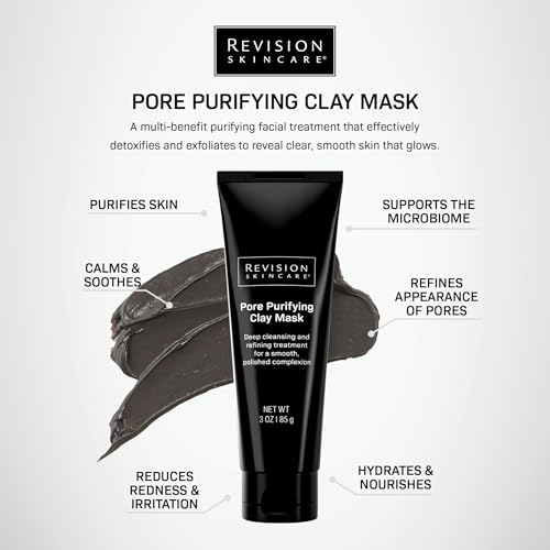 Revision Skincare Pore Purifying Clay Mask, Pore Cleanser with Salicylic Acid for Polished, Smooth Skin, 3 oz