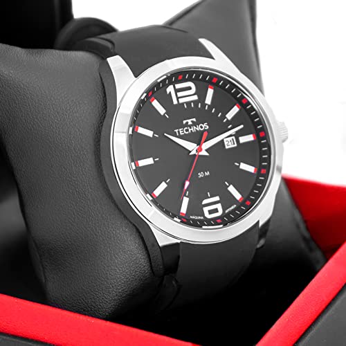 Relógio Masculino Technos Analógico Silicone Performance Racer 2115NAU/2P Calendário