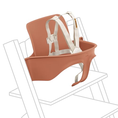 Image of Stokke Tripp Trapp Baby Set 2, Terracotta - Ages 6-36 Months - Convert The Tripp Trapp Chair into a Comfortable High Chair - Includes Stokke Harness 2