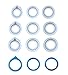 Yalulu 9Pcs Assorted Sizes DIY Ring Silicone Mold Jewelry Pendant Rings Resin Casting Circle Casting Mould for DIY Craft Making, Diameter 16mm-20mm
