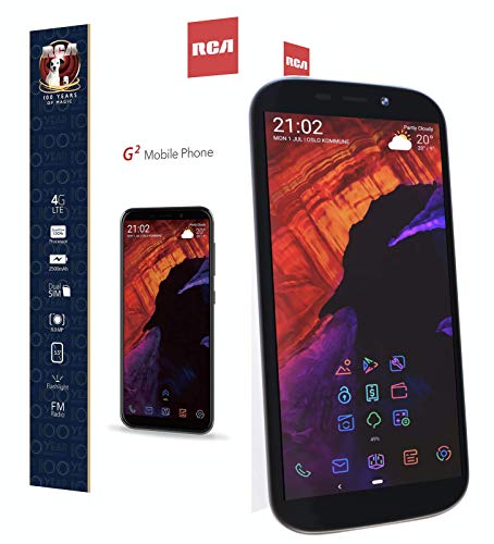 RCA G2 32GB+3GB RAM, 5.5 18:9 Display, Android 9 Pie, Unlocked Phone (Black)