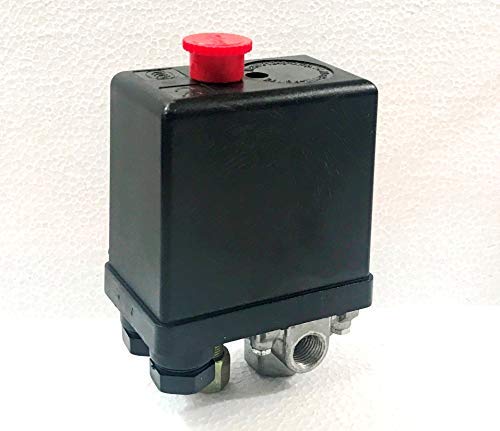 See full amazon price history chart for ANMSALES 4 Way Control Valve 90-120 PSI 240V Oil-Free AIR Compressor Accessory Pressure Switch, Black ANMSALES 4 Way Control Valve 90-120 PSI 240V Oil-Free AIR Compressor Accessory Pressure Switch, Black (B07H34DZKF) Amazon Price History, Amazon Price Tracker