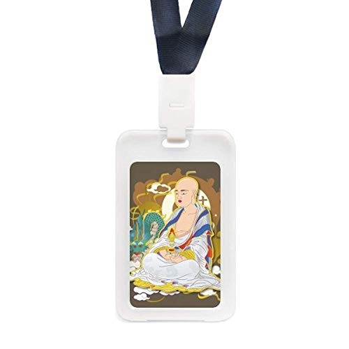 Pochette de crédit Arhats Bouddhistes transparent pour portefeuille zen