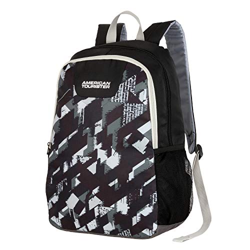 American Tourister WAVE 24 Ltrs Medium Polyester Casual 3 Compartment Backpack (Black)