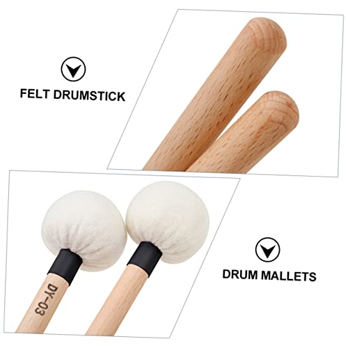Kit de 2 baquetas de fieltro para percusión miniatura 5