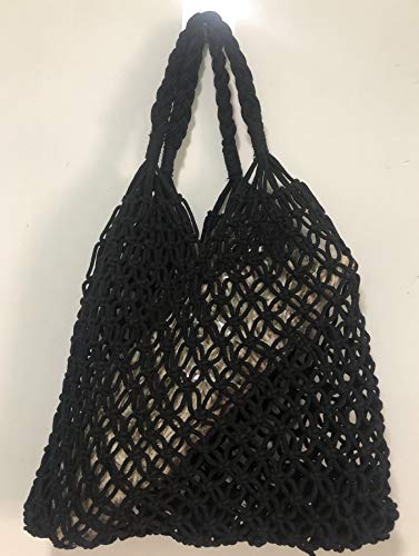 Image of Beach Bag Tote Braided Handbag Women String Bag Summer Hobo Bag Travel Bag