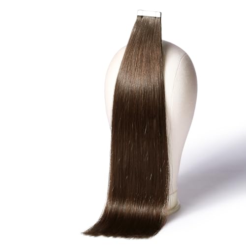 DNE Tape in Hair Extensions Real Human Hair 18 inches 20Pcs/50g/P...