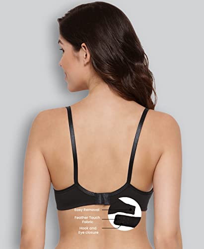 Image of Lyra Women's Non-Padded BRA-501 Plunge Bra 501 2PC Red Love & Black 40B