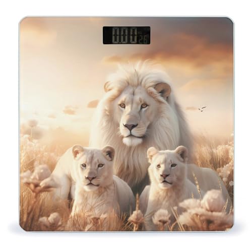 Báscula digital de baño para peso corporal con pantalla LCD grande miniatura 1