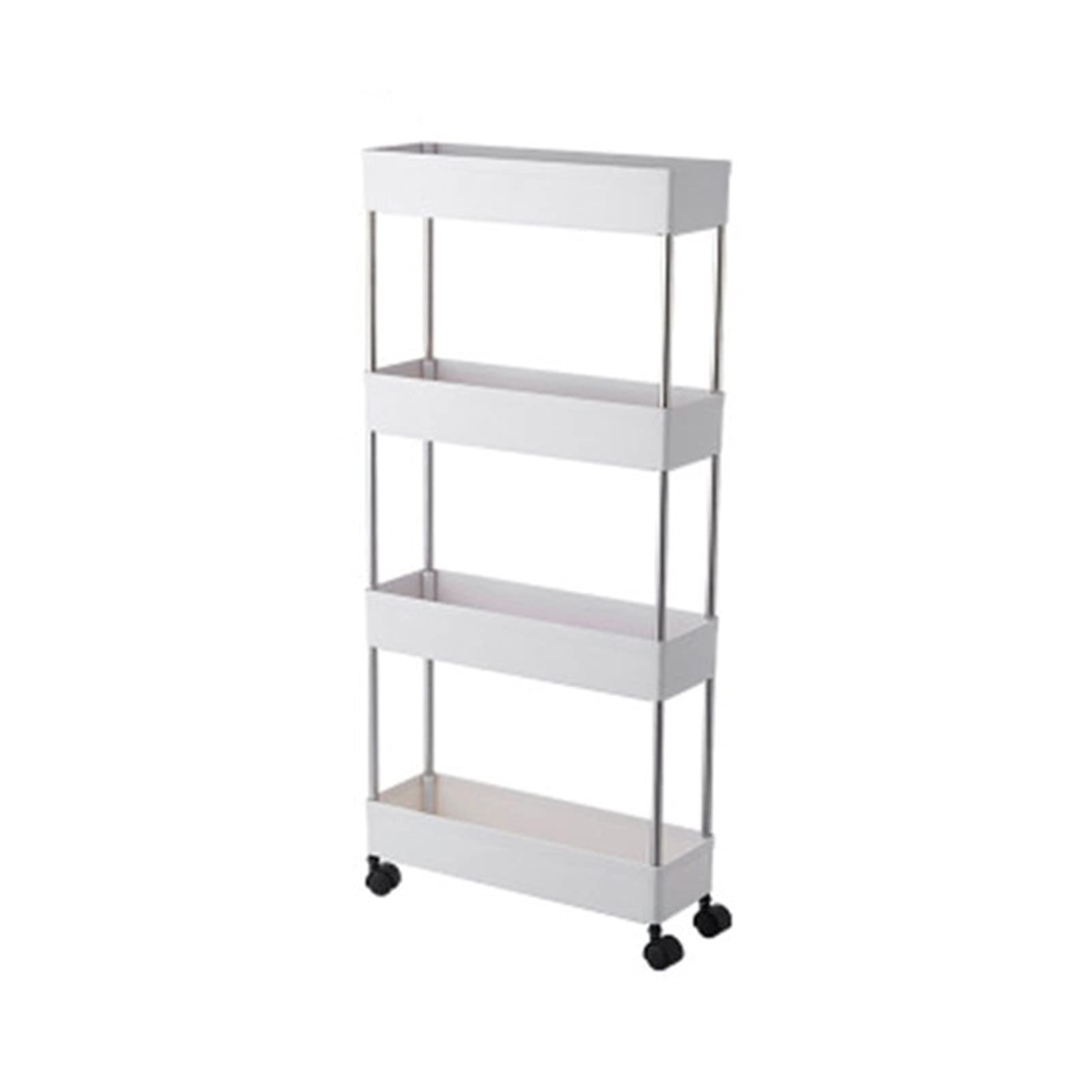 Multifunción Estantería De Almacenaje con Ruedas, Estante De Almacenamiento Ahorra Espacio, Estanterías para Baño, Cocina, Cocina