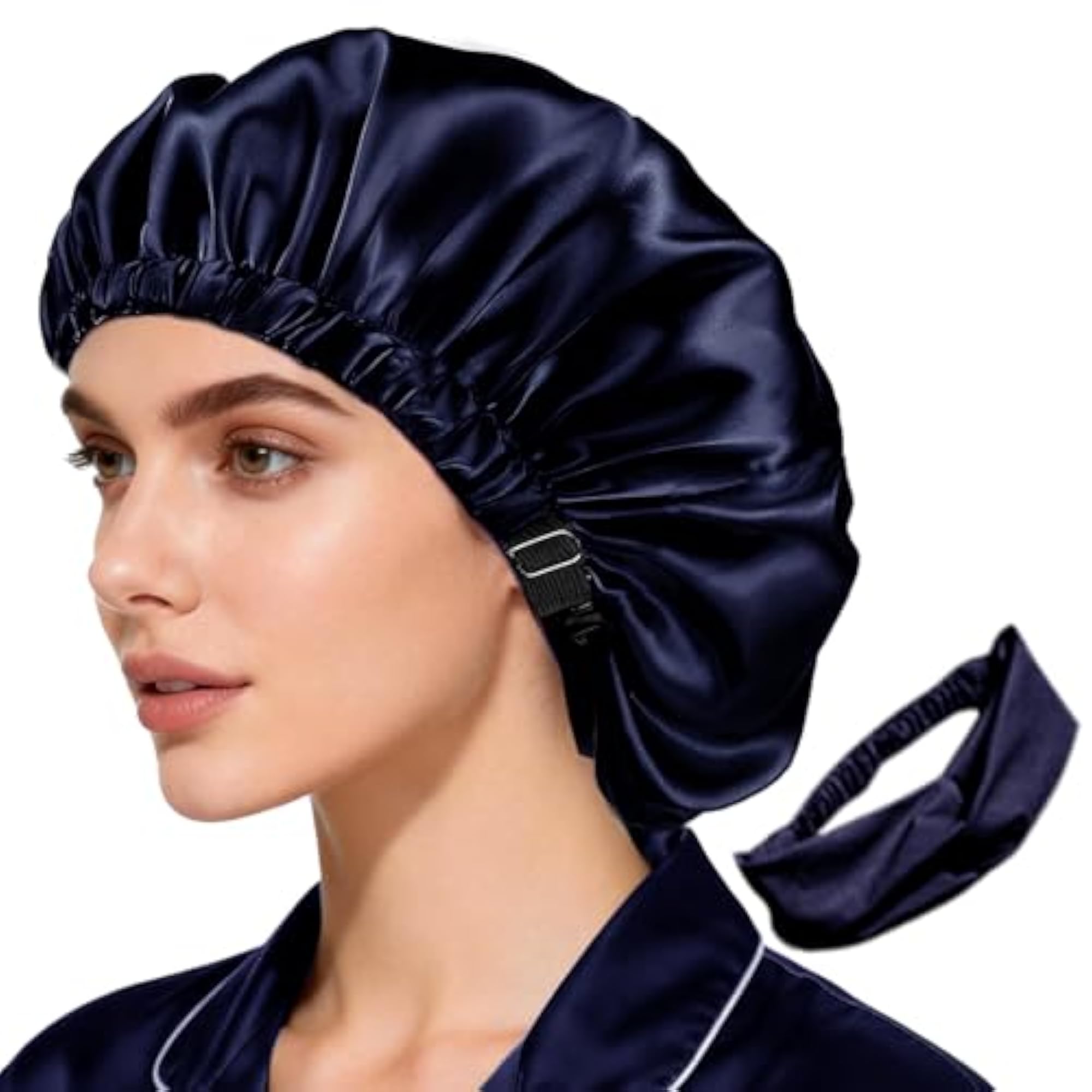 Satin Cap, Silky Bonnet for Sleeping