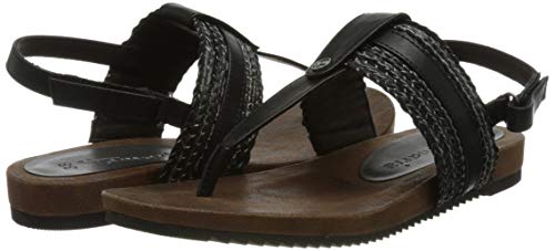 Tamaris 1-1-28105-26, Sandali Donna, Pettine Nero