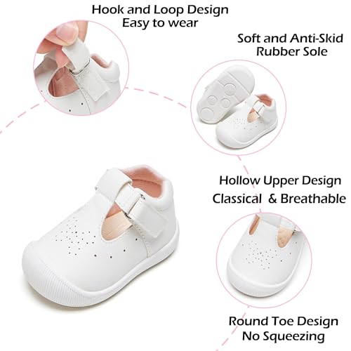 Image of PHIRAMIN Toddler Girl Mary Jane Dress Shoes-Little Girl School Uniform Shoes for Wedding Party