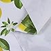 Pioggia Vinyl Tablecloth with Flannel Backed Waterproof Oil-Proof PVC Table Cloth Wipeable Spill-Proof Plastic Table Cover for Indoor and Outdoor(Lemon, 60 x 102 Inch Rectangle)