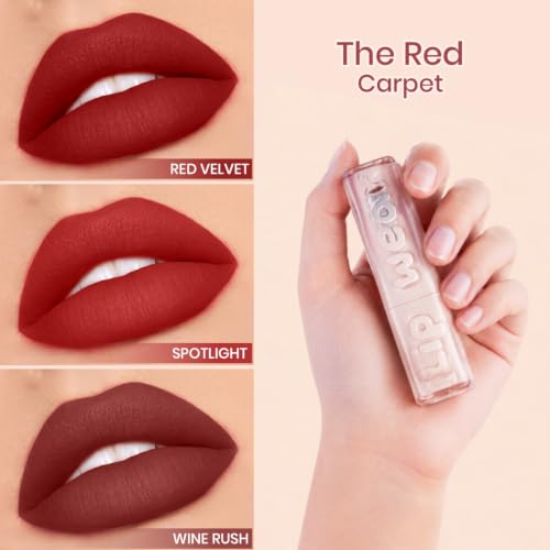 Image of Million Colors Lip Wear Creamy Matte Hydrating Lipstick Infused With Argan Oil, Shea Butter , Papaya Seed and Vitamin E| Highly Pigmented, Smudge-Proof and Creamy Matte Finish (The Red Carpet, Pack of 3)