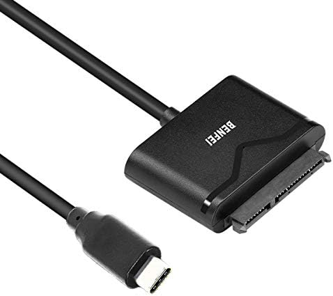 BENFEI USB C to SATA Adapter for 2.5" HDD/SSD, Type C (Thunderbolt 3) to SATA III Hard Driver Adapter