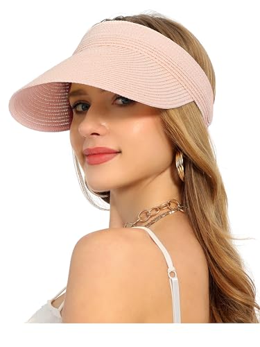 Casquette de plage pliable pour l'été LA CARRIE visière de paille