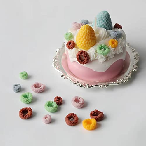 Slovem Cereal Bowl Candle Molds Silicone 2 Pack Fruit Loops Candy Molds Non-Stick (Round Star) #TOP5