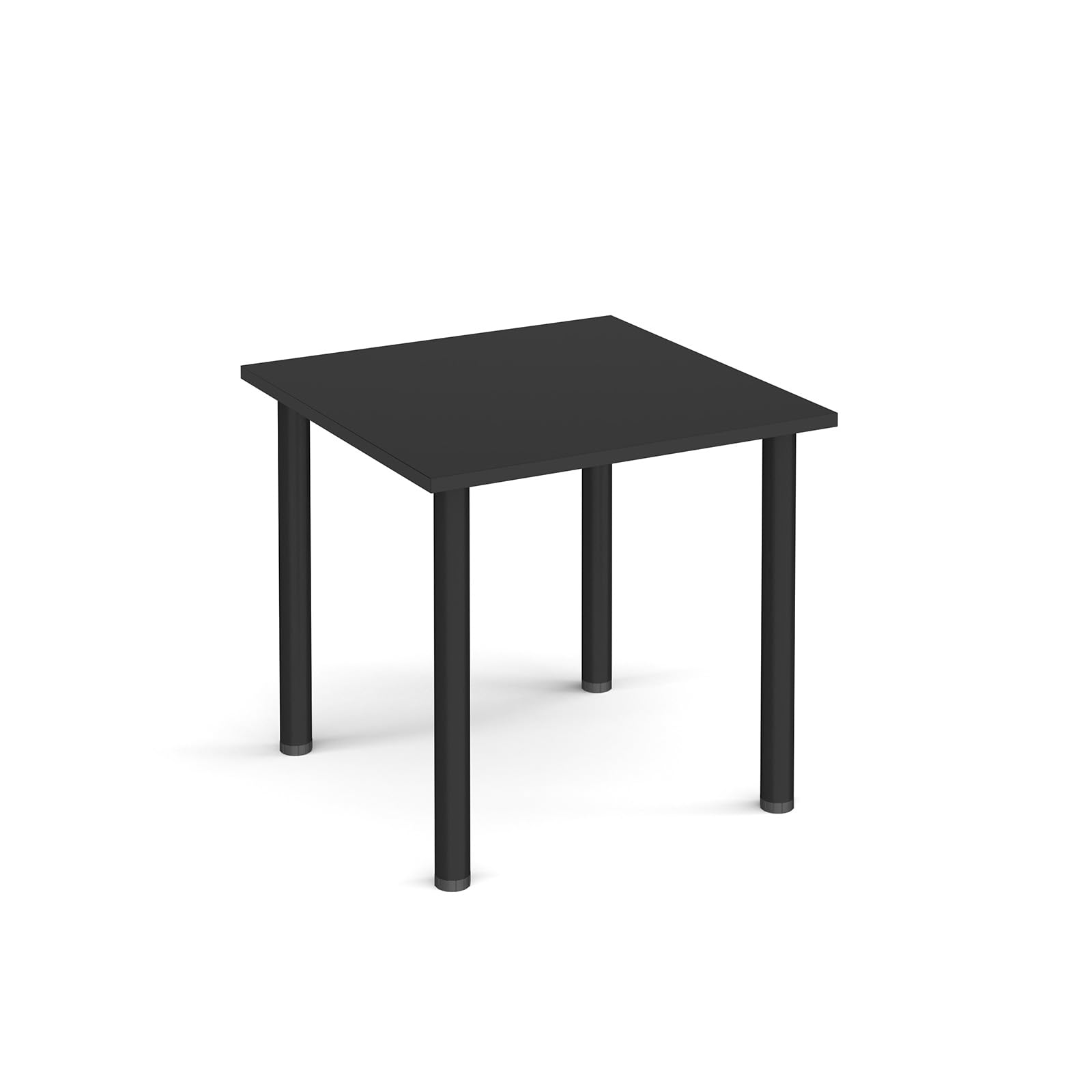 Mr Office Rectangular radial leg meeting table - black legs, Black, 800
