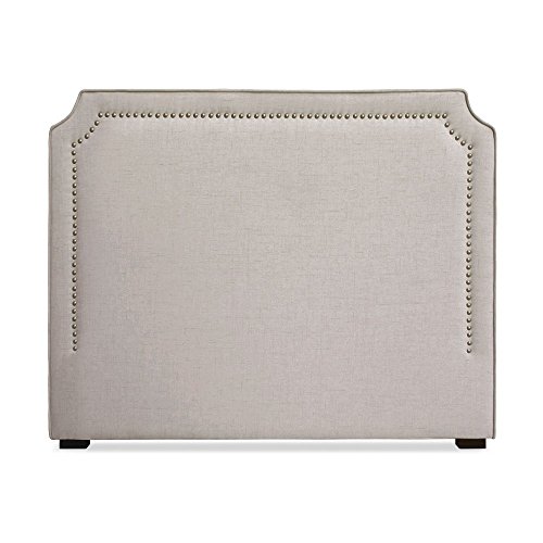 Menzzo Tête de lit Milana 140cm Tissu Beige