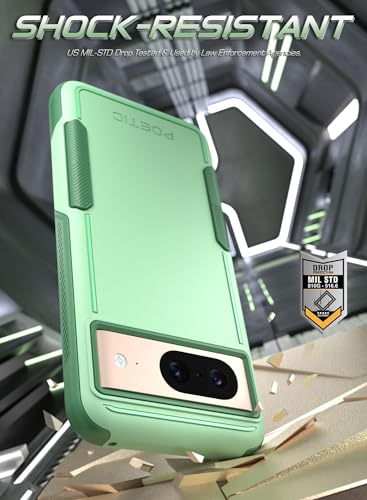 Coque Google Pixel 8 5G fine évitant les bris d'écran avec sa double couche menthe - 6