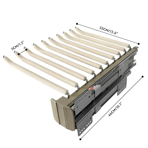 Tringle de penderie rétractable de 46 cm pour en finir avec le désordre