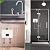 Tankless Electric Water Heater 110V 3000W Under Sink On Demand Instant Hot Water Heater for Kitchen Bathroom Washing (White)