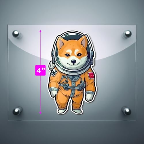 Image of Yoonek Graphics Shiba Inu Dog Vinyl Decal Sticker for Car, Laptop, Tumbler, More. #001594
