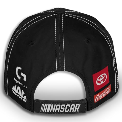 Gorra ajustable negra sublimada NASCAR 2025 miniatura 6