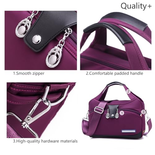 Beautifuldeer Anti Theft Handbag, Fashion Anti-Theft Handbag, Crossbody Fashion Handbag for Women Waterproof Oxford3