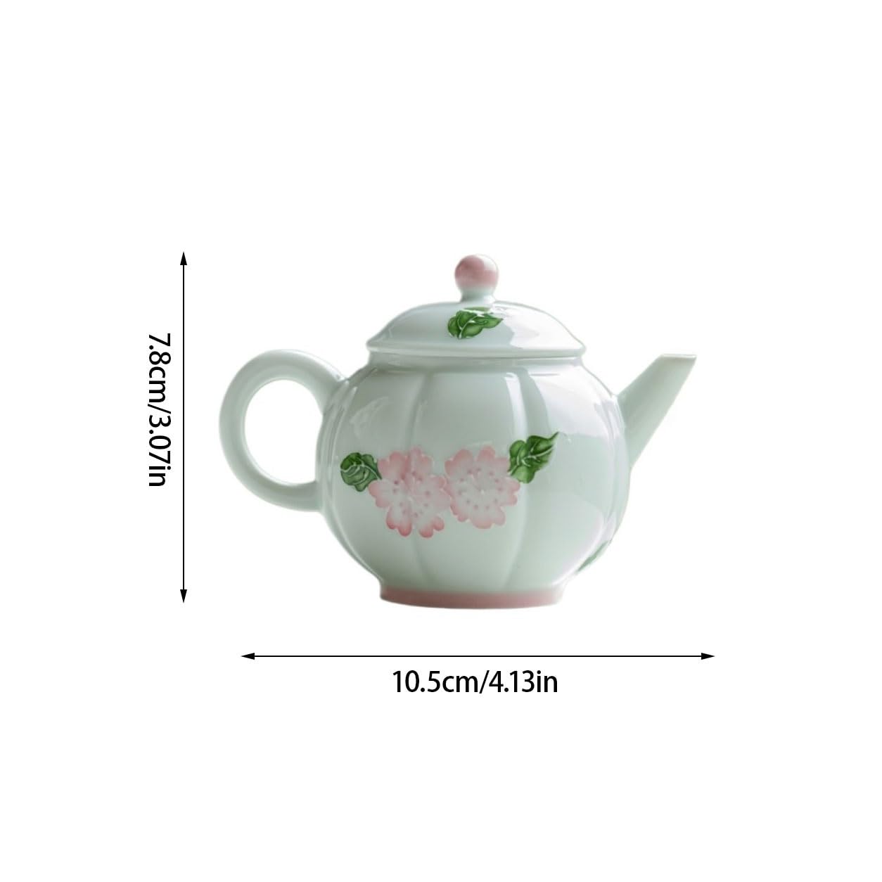 Dzbanek do herbaty ziołowej, biały, porcelanowy, malowany ręcznie, ceramiczny zestaw do herbaty, mini czajniczek z filtrem, zaparzacz do kawy, herbata liściasta