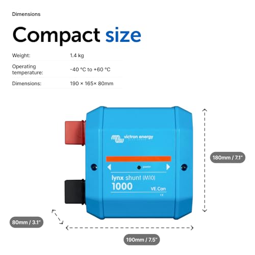 Image of Victron Energy Lynx Shunt IP22 VE.Can 1000 amp (M10)