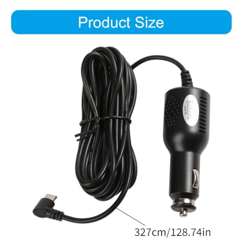 Carga rápida 5V3A con cable tipo C ECVGHD resistente de ABS para coche 5