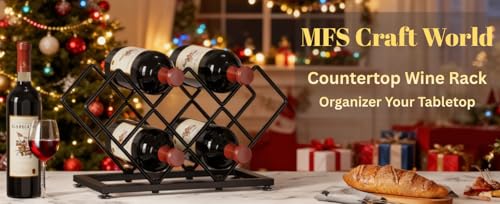 Image of 2-Tier Kitchen Counter Organizer Shelf, Metal Storage Rack for Spices, Condiments and Bottles, Black (BOTTLE HOLDER)