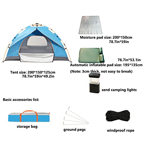 Carpa liviana para camping 1-2 personas con doble capa miniatura 7