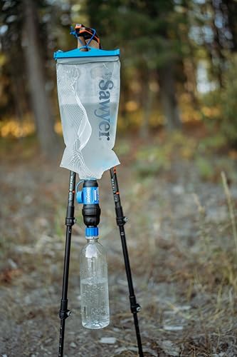 Sawyer Squeeze Water Filtration System, Cnoc Premium 2 Liter Bladder