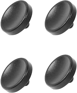BGNing 4pcs Metal Camera Shutter Release Button Mount Adapter Compatible with Leica M Series/Olympus/Fujifilm XT30 XT20 SLR Cameras (Convex Black 4pcs)