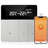 iolloi WiFi-Thermostat 3A Raumthermostat Digital Thermostat programmierbar Raumtemperaturregler, Kompatibel mit Alexa Echo/Smart Life/Google Home (Gas Boiler Heizung)